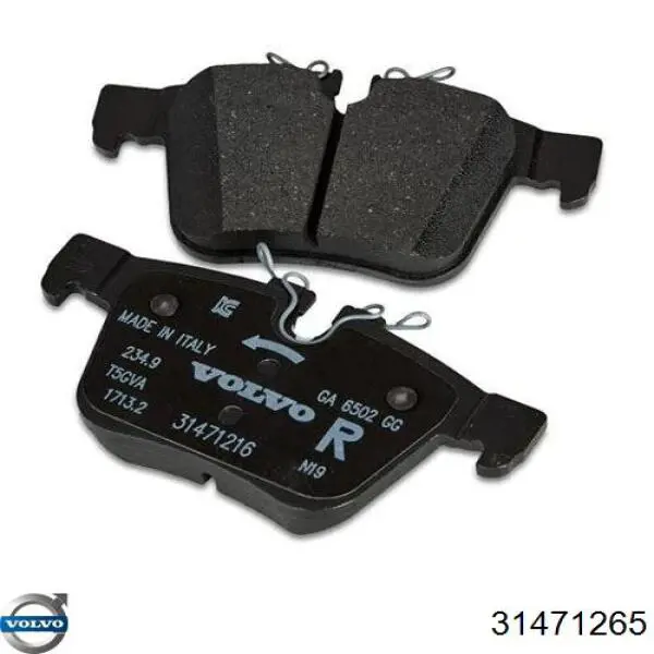 31471265 Volvo Pastillas freno traseras