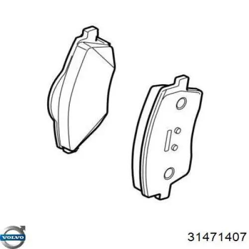 Pastillas freno delanteras Volvo 31471407 precio, desde 44,57 EUR