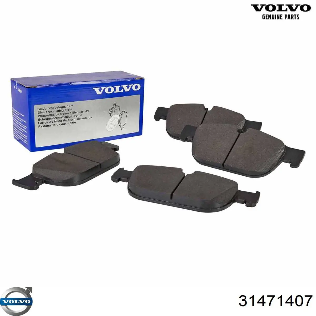 Pastillas de freno 31471407 Volvo