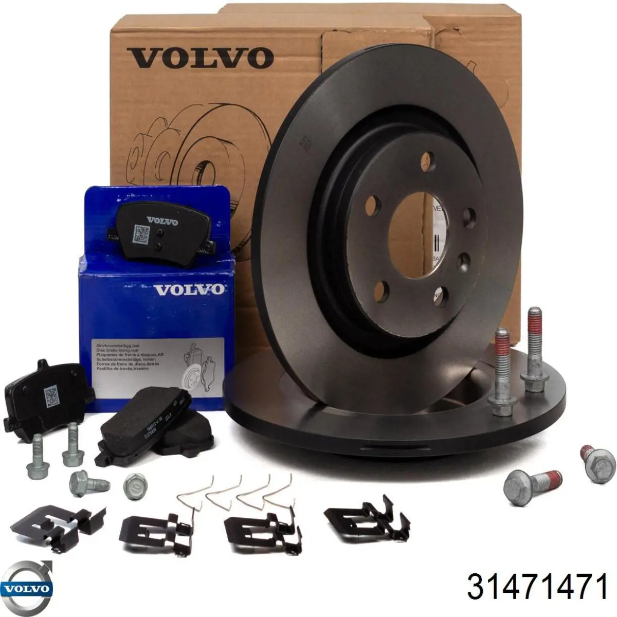 Pastillas de freno traseras 31687033 Volvo