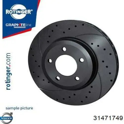 Freno de disco delantero Volvo V40 525, 526