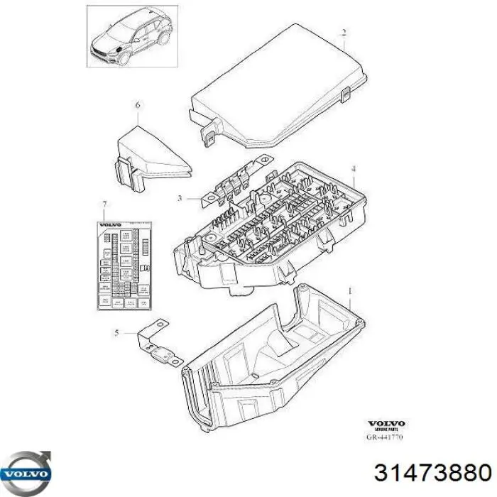 Caja fusibles Volvo XC40 SUV (536) (2017 - 2026) precio, desde 125,10 EUR