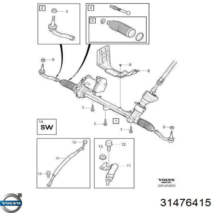 Rótula de barra de acoplamiento Volvo 31476415 precio, desde 21,51 EUR