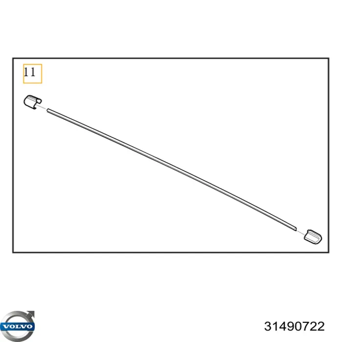 Comprar 31490722 Volvo Juego de gomas del limpiaparabrisas