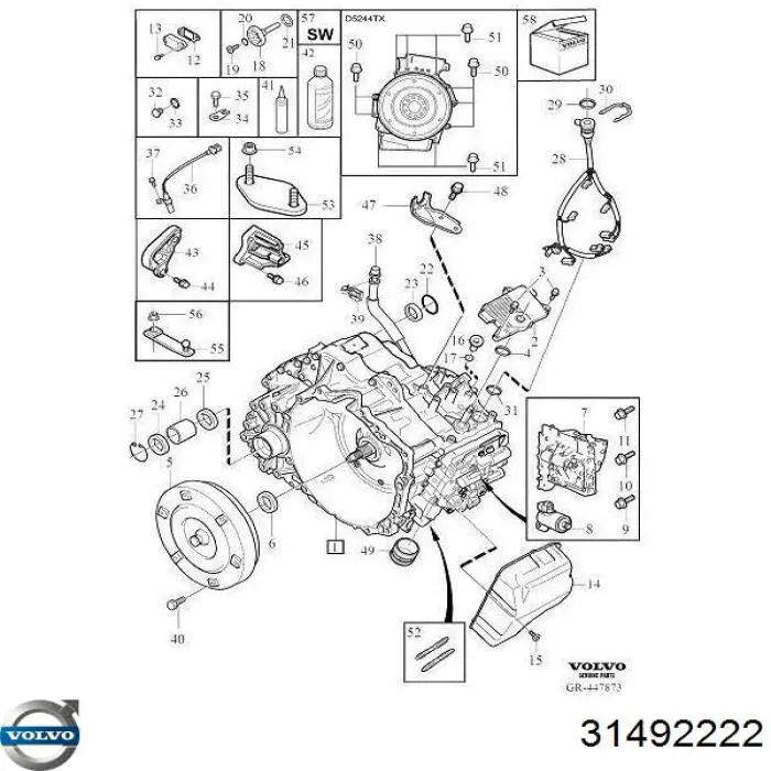 Kit de reparación de caja de cambios automática Volvo 31492222 precio, desde 192,03 EUR