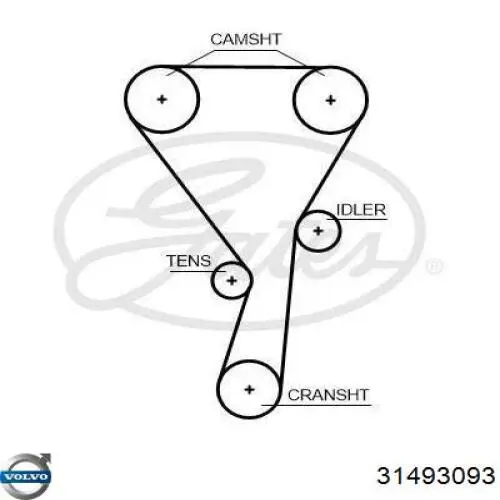 Comprar 31493093 Volvo Tensor correa distribución