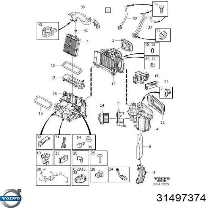 Evaporador de aire acondicionado Volvo 32392952 precio, desde 156,14 EUR