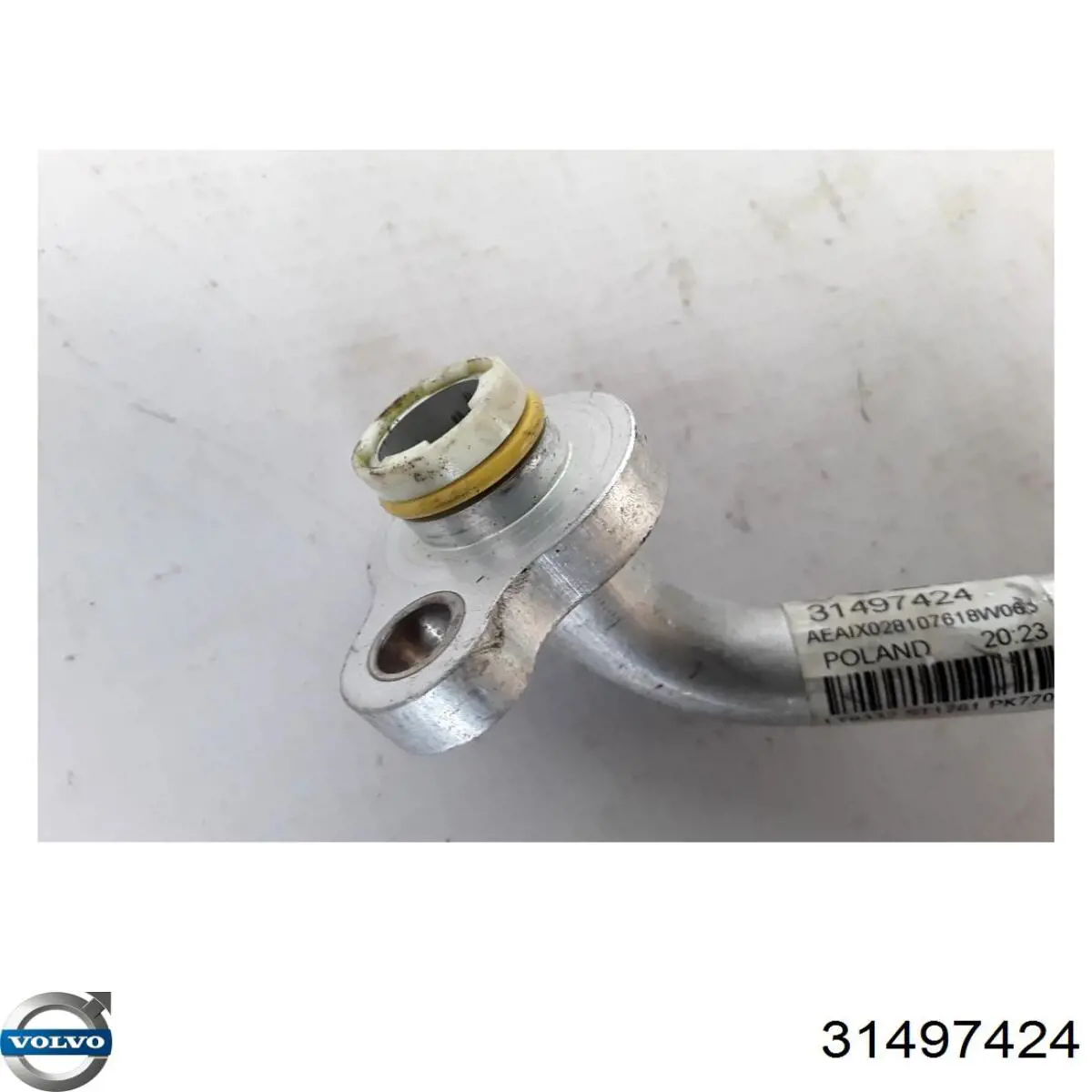 Manguera de aire acondicionado, del evaporador trasero al compresor 31497424 Volvo