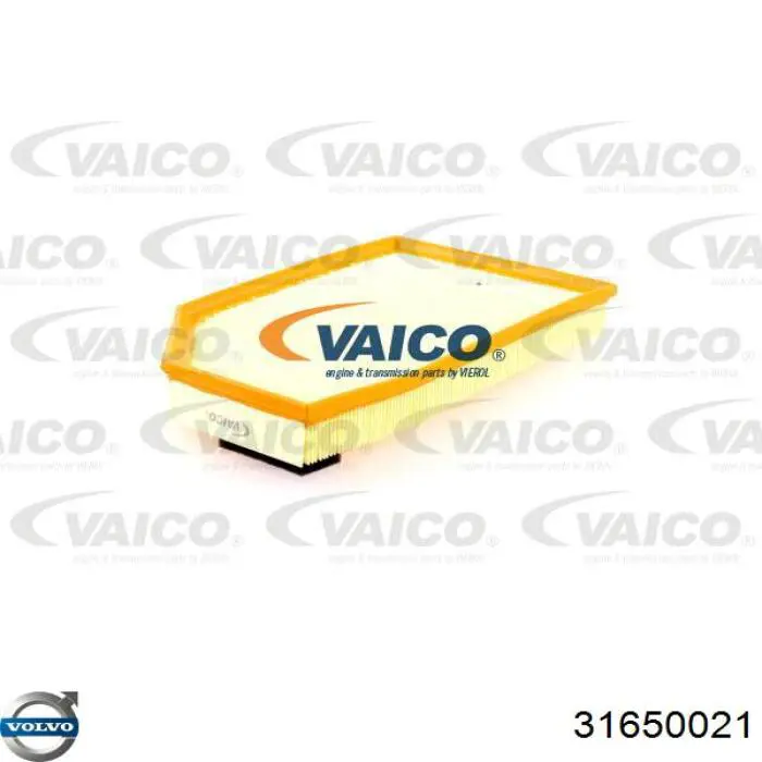 31650021 Volvo filtro de aire