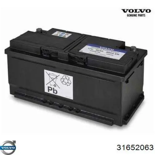 Batería de Arranque Volvo (31652063)