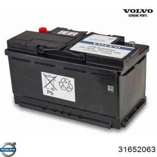 Batería de arranque Volvo 31652063 precio, desde 100,93 EUR