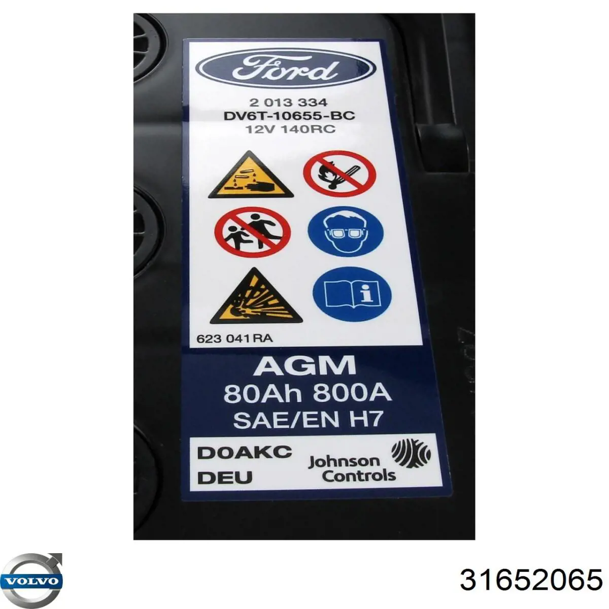 Batería 31652065 Volvo