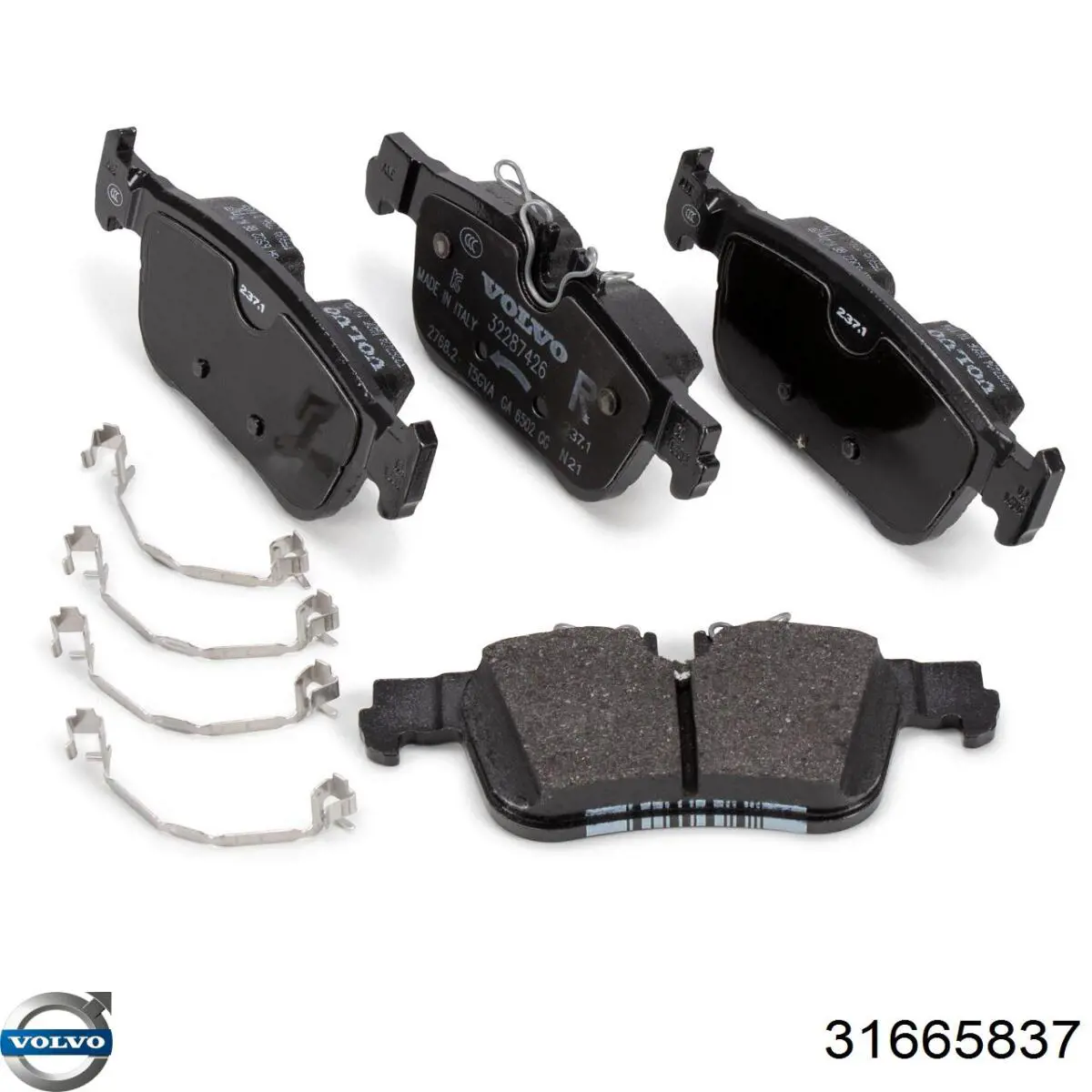 31665837 Volvo Pastillas freno traseras