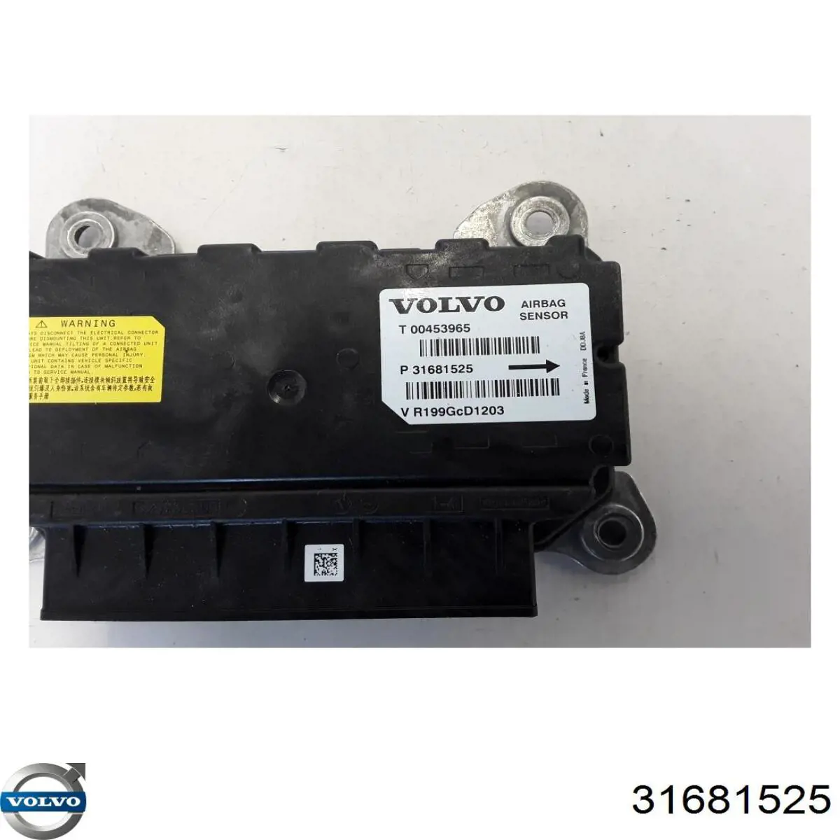 31681525 Volvo procesador del modulo de control de airbag