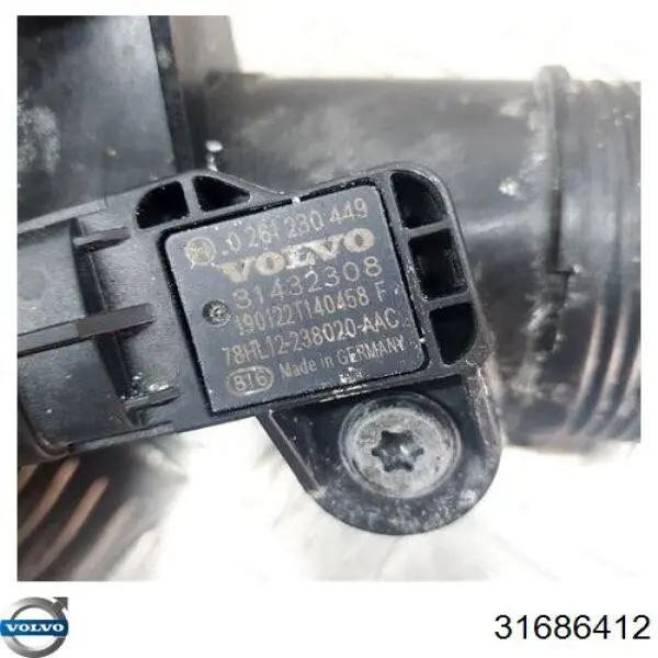 Tubo intercooler 31338544 Volvo