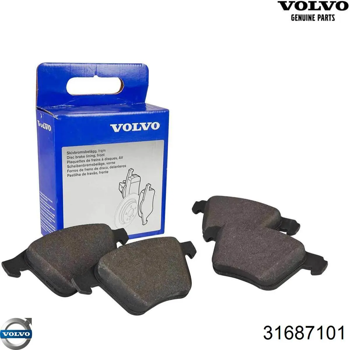 31687101 Volvo pastillas de freno delanteras