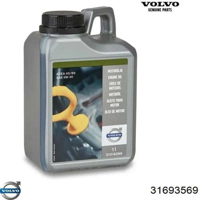 Juego de gomas del limpiaparabrisas 31693569 Volvo