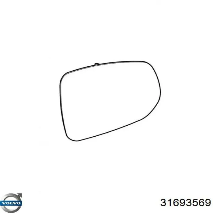 Juego de gomas del limpiaparabrisas Volvo 31693569