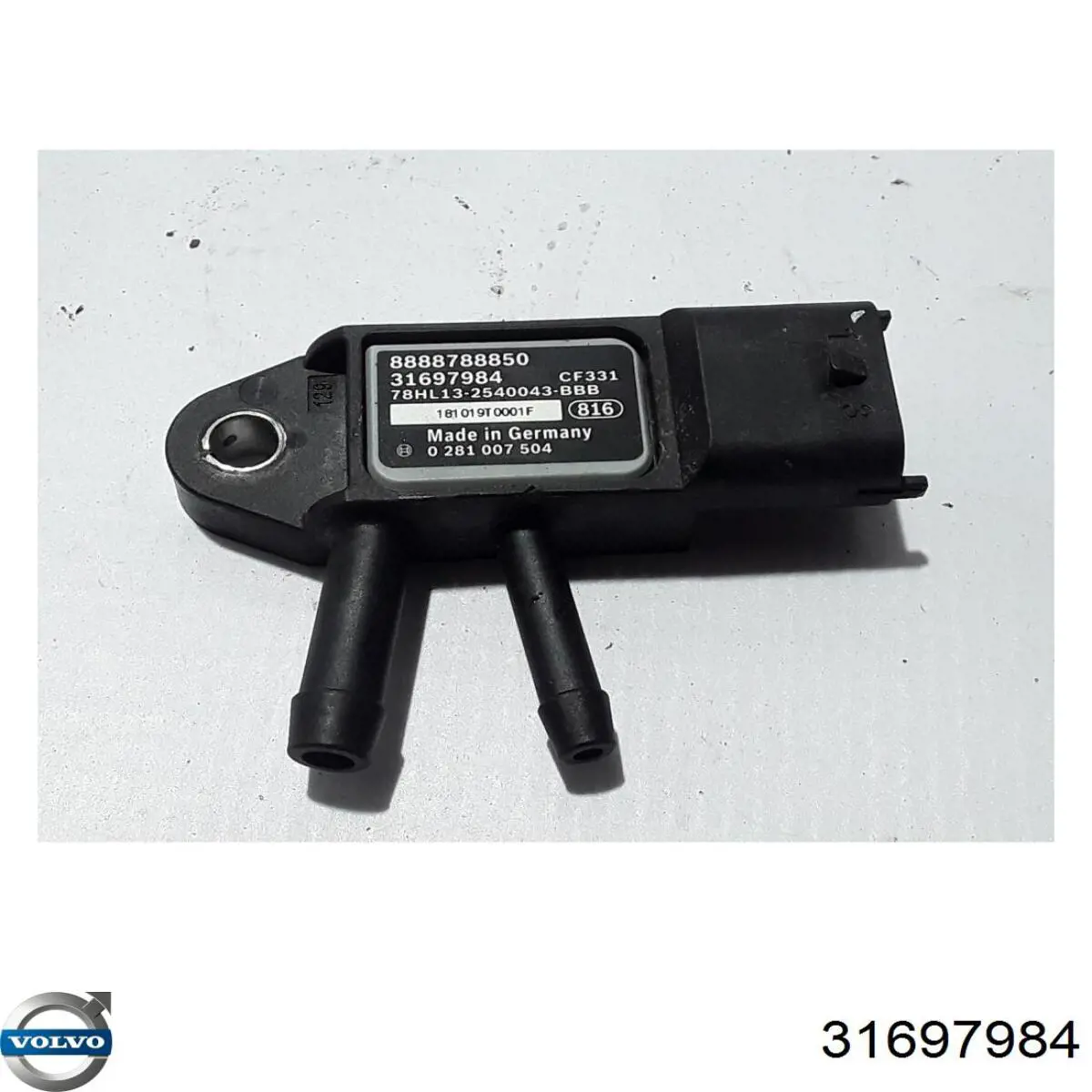 Sensor de presión de gases de escape Volvo 31697984 precio, desde 35,64 EUR