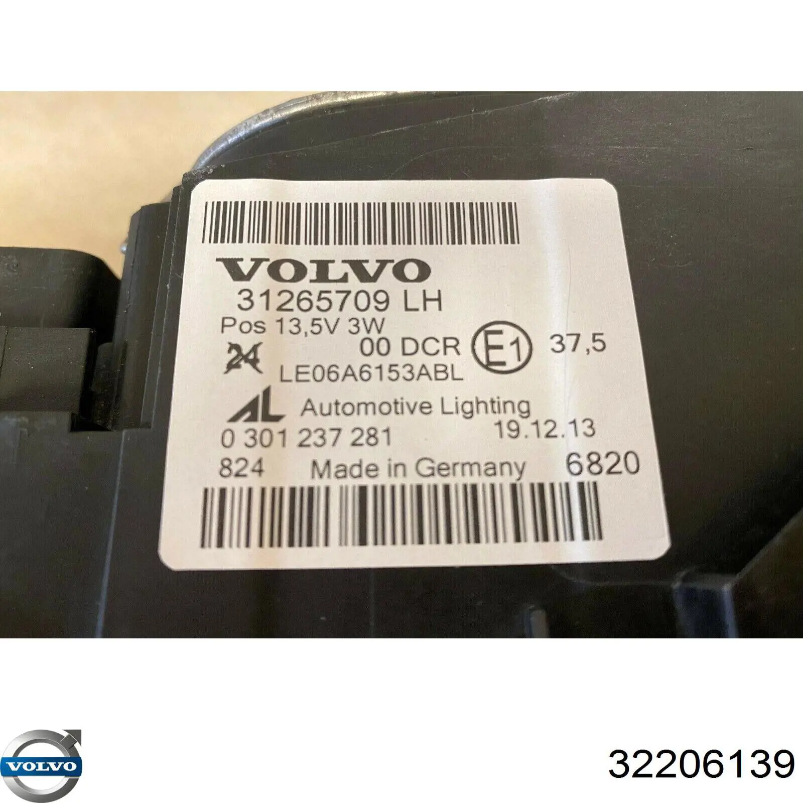 Faro izquierdo 31299617 Volvo
