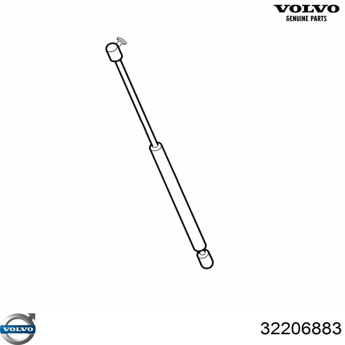  Amortiguador de capó Volvo XC40 