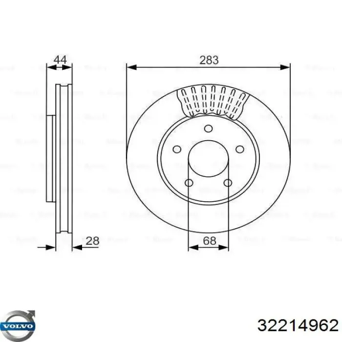 Líquido de freno Volvo (32214962)