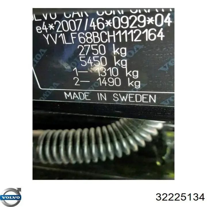 Comprar 32225134 Volvo Tubo del sistema de recirculación de gases de escape EGR