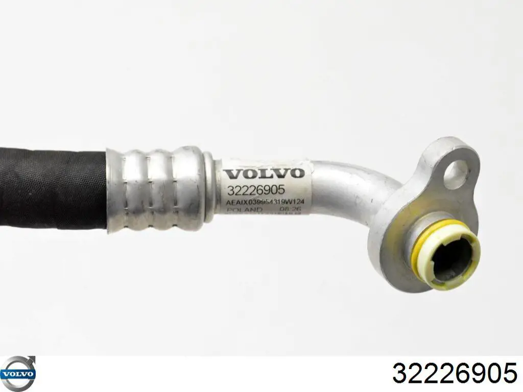 Manguera de aire acondicionado, del evaporador trasero al compresor 32226905 Volvo