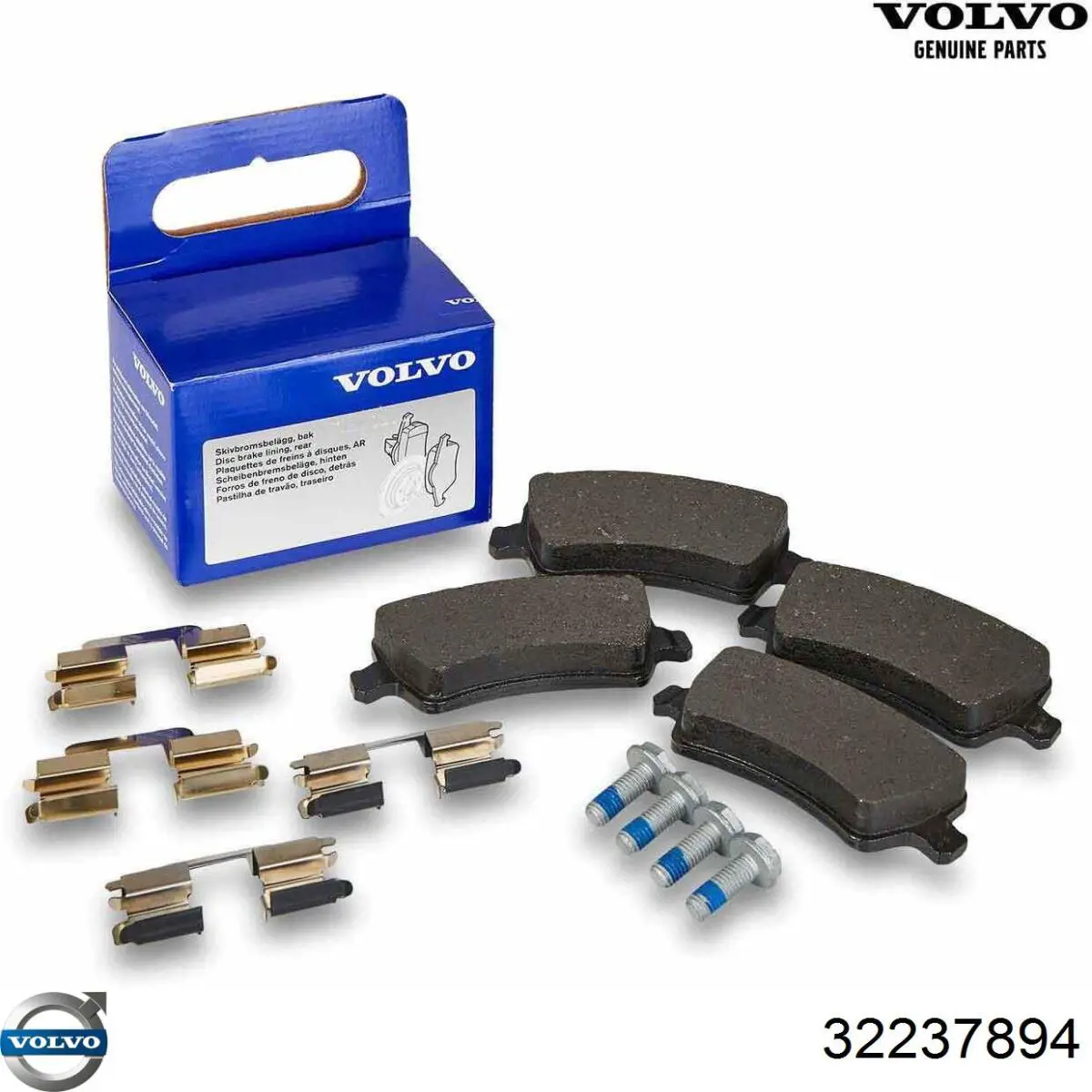 Escobillas de limpiaparabrisas delanteras Volvo 32237894