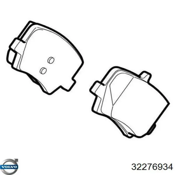 Pastillas traseras de freno Volvo 32276934 precio, desde 28,71 EUR