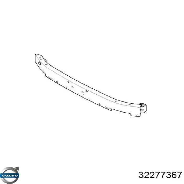32348958 Volvo Refuerzo parachoque delantero