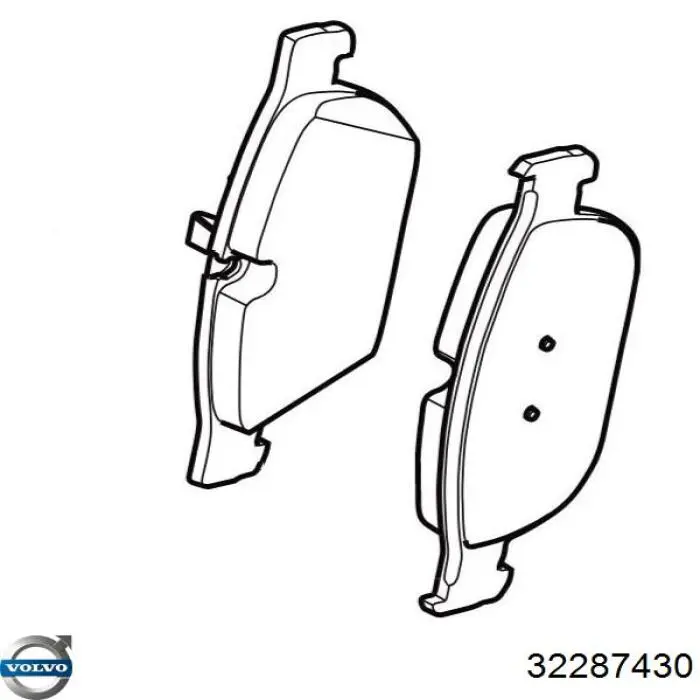Pastillas traseras de freno Volvo 32287430 precio, desde 28,54 EUR