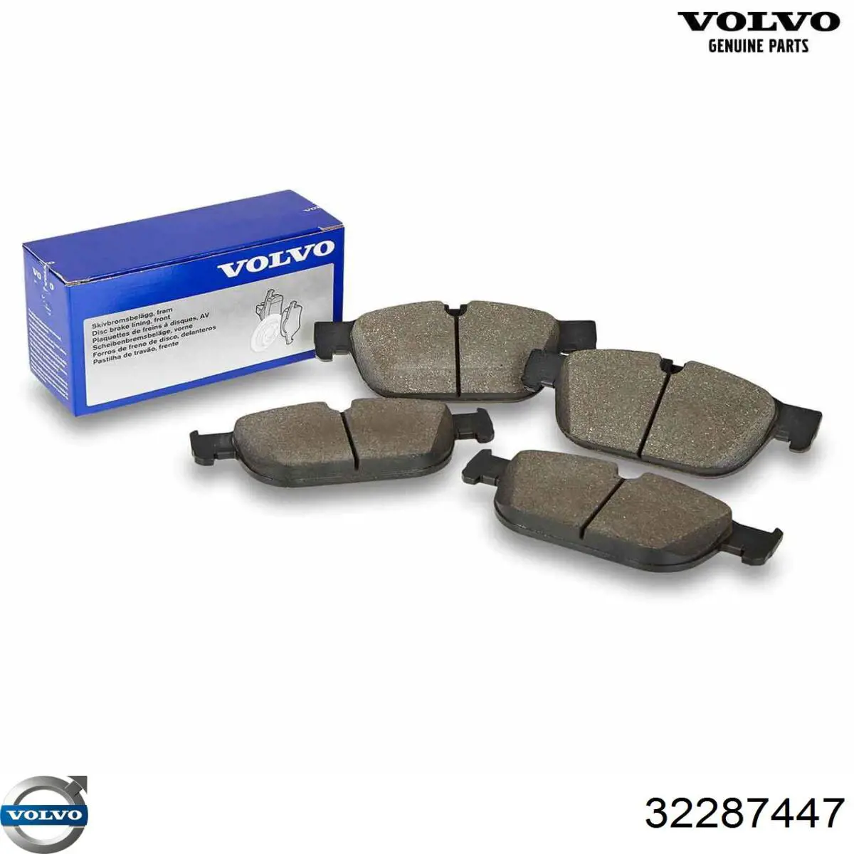 Pastillas de freno traseras 32287447 Volvo
