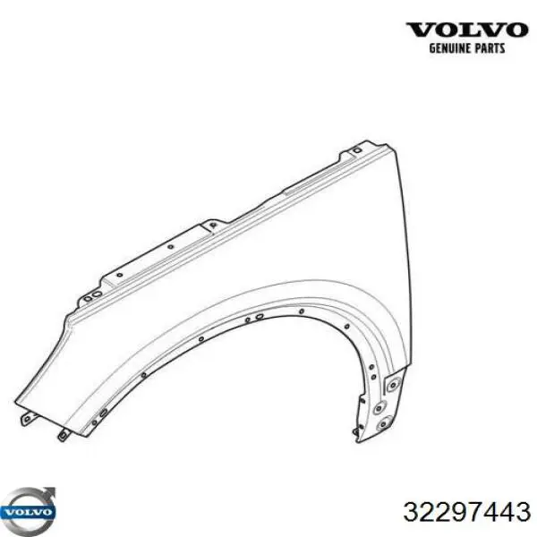Comprar 32297443 Volvo Aleta delantera izquierda
