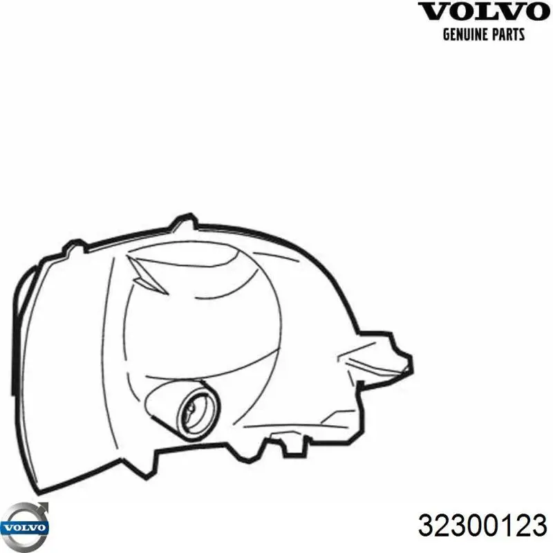 32300123 Volvo disco de freno trasero