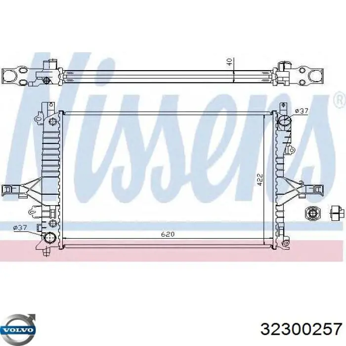 32300257 Volvo Pastillas freno traseras