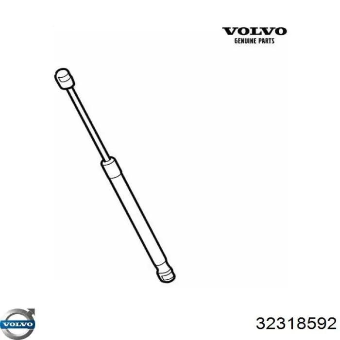 Muelle neumático, tapa delantera Volvo 32318592 precio, desde 55,92 EUR