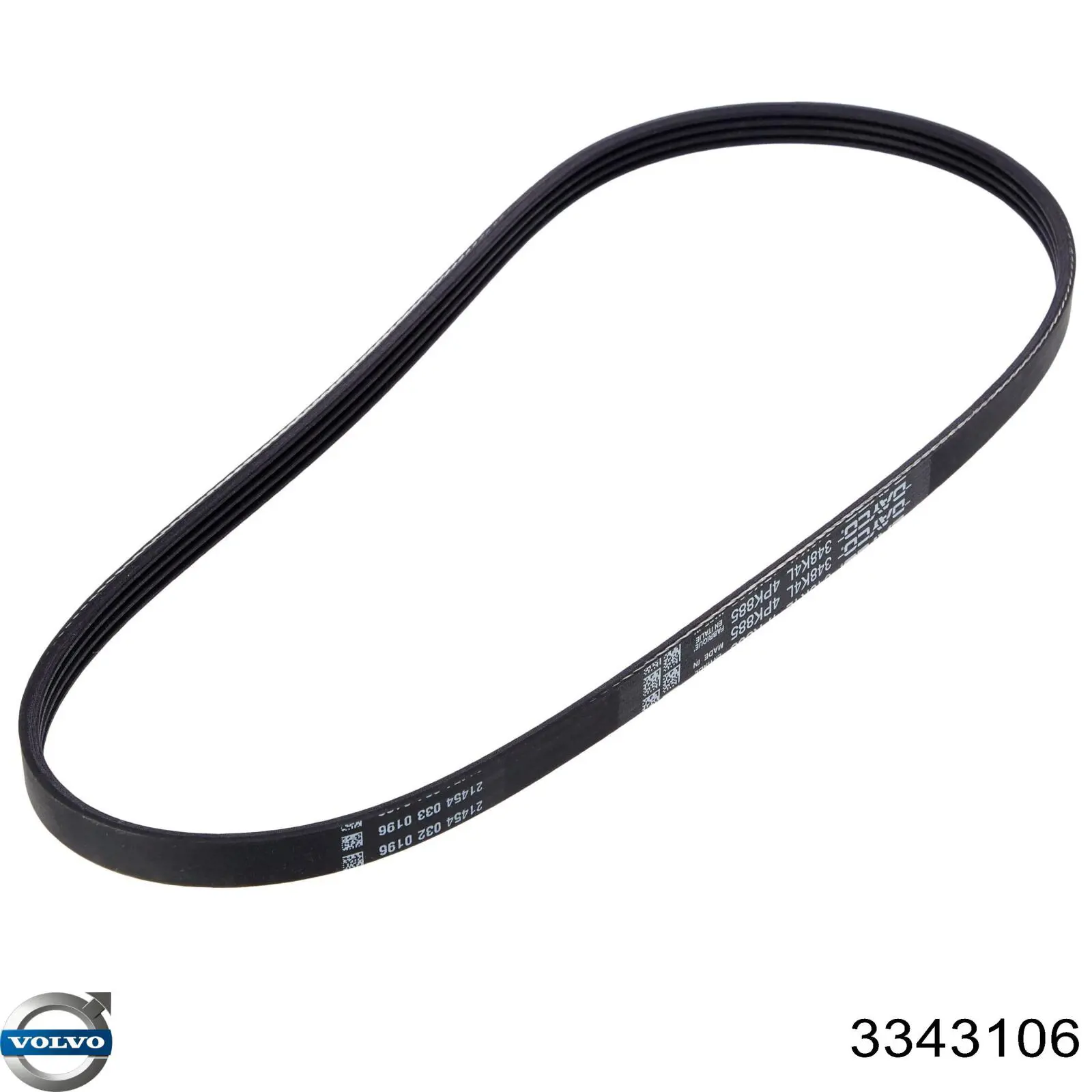 Correa de transmisión trapezoidal Volvo 3343106 precio, desde 8,12 EUR