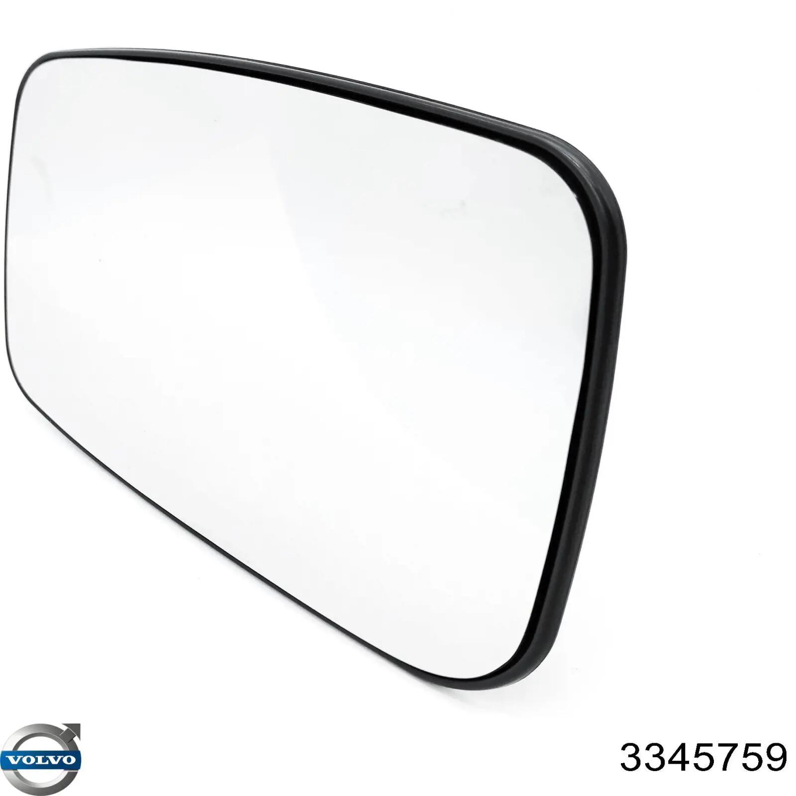 3345759 Volvo cristal de espejo retrovisor exterior derecho