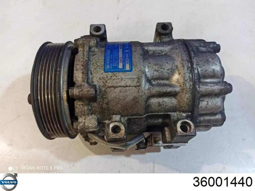 Compresor de aire acondicionado 36001440 Volvo