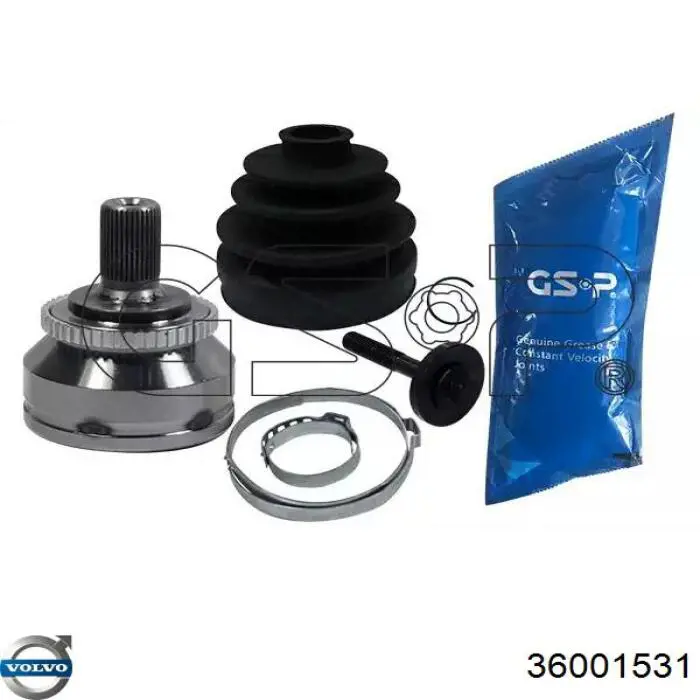 6G913B437BF Ford árbol de transmisión delantero izquierdo