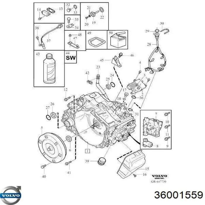 Transmisión automática completa Volvo 36001559 precio, desde  EUR
