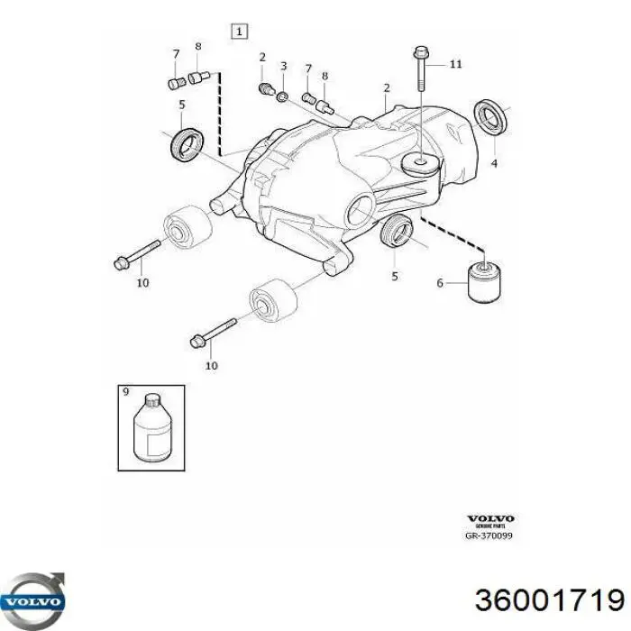 Comprar 36001719 Volvo Eje trasero completo