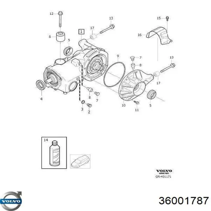 Comprar 36001740 Volvo Grupo trasero