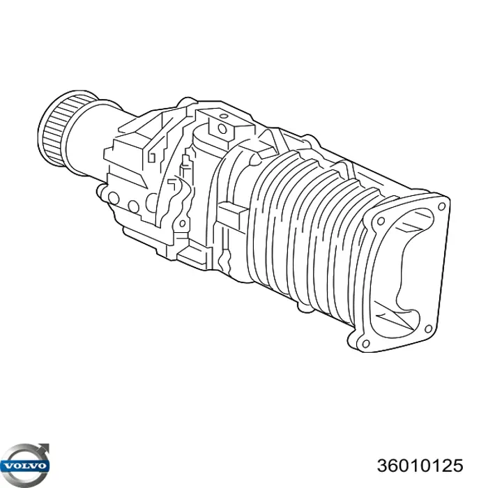 36010125 Volvo turbocompresor, sobrealimentación