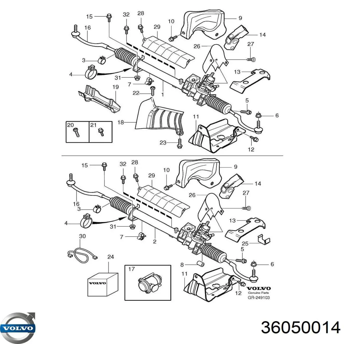 Comprar 36050014 Volvo Cremallera