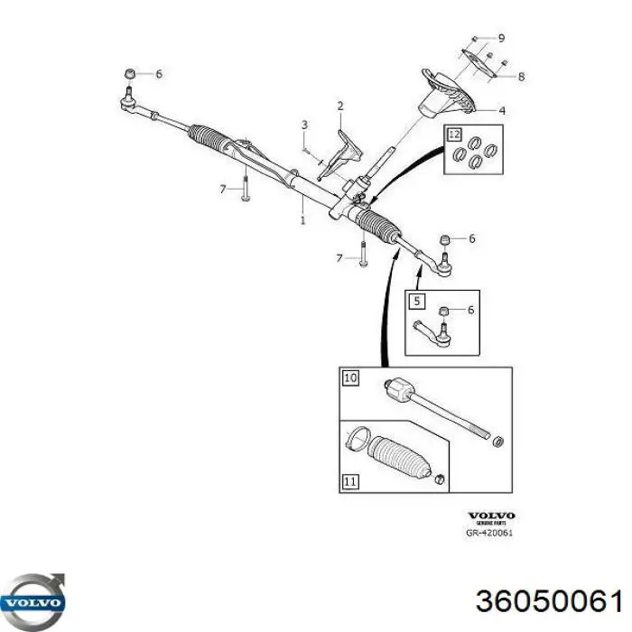 Comprar 36001632 Volvo Cremallera