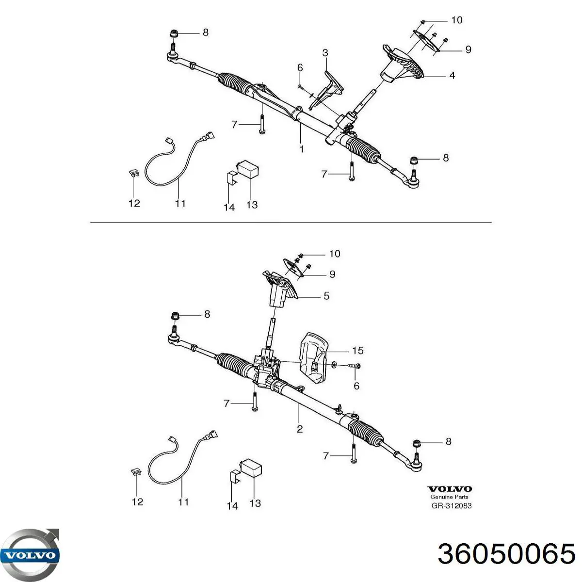 Comprar 36050065 Volvo Cremallera