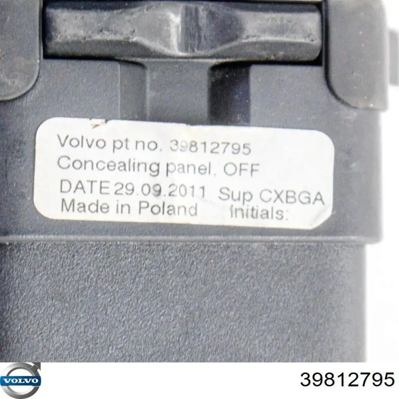 Cortina del compartimento de equipaje 39843531 Volvo