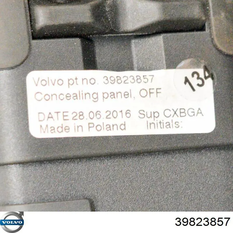 39823857 Volvo Cortina del compartimento de equipaje